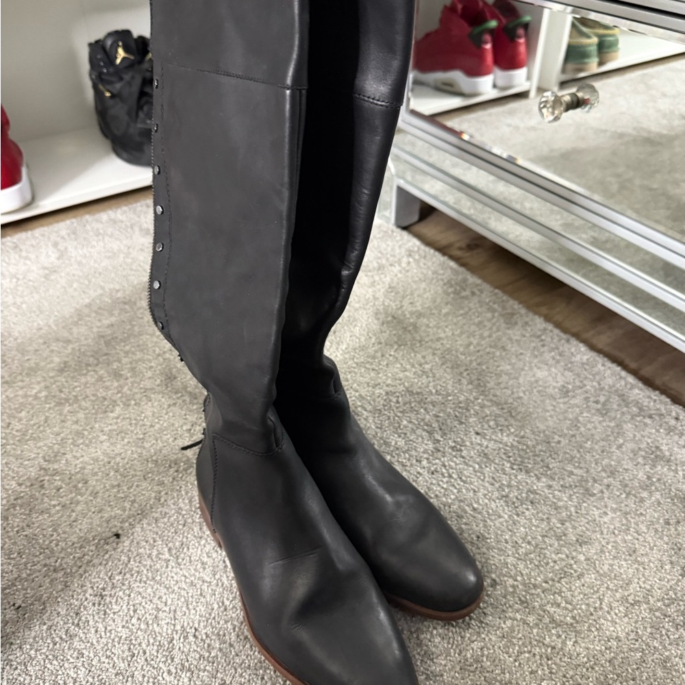 Black riding boots